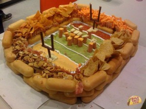 Stadium make of snacks.