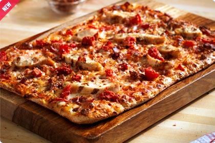 Chicken and Bacon Carbonara Artisan Pizza