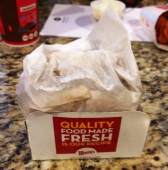 Wendy's Bacon Portabella Melt sandwich