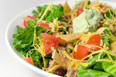 taco-salad-spicy-avocado-dressing