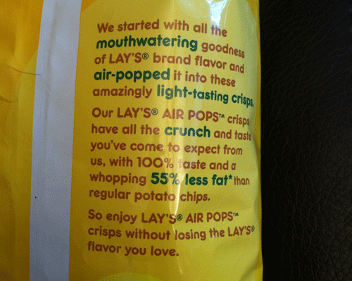 New Lay's Original Potato Air Pops