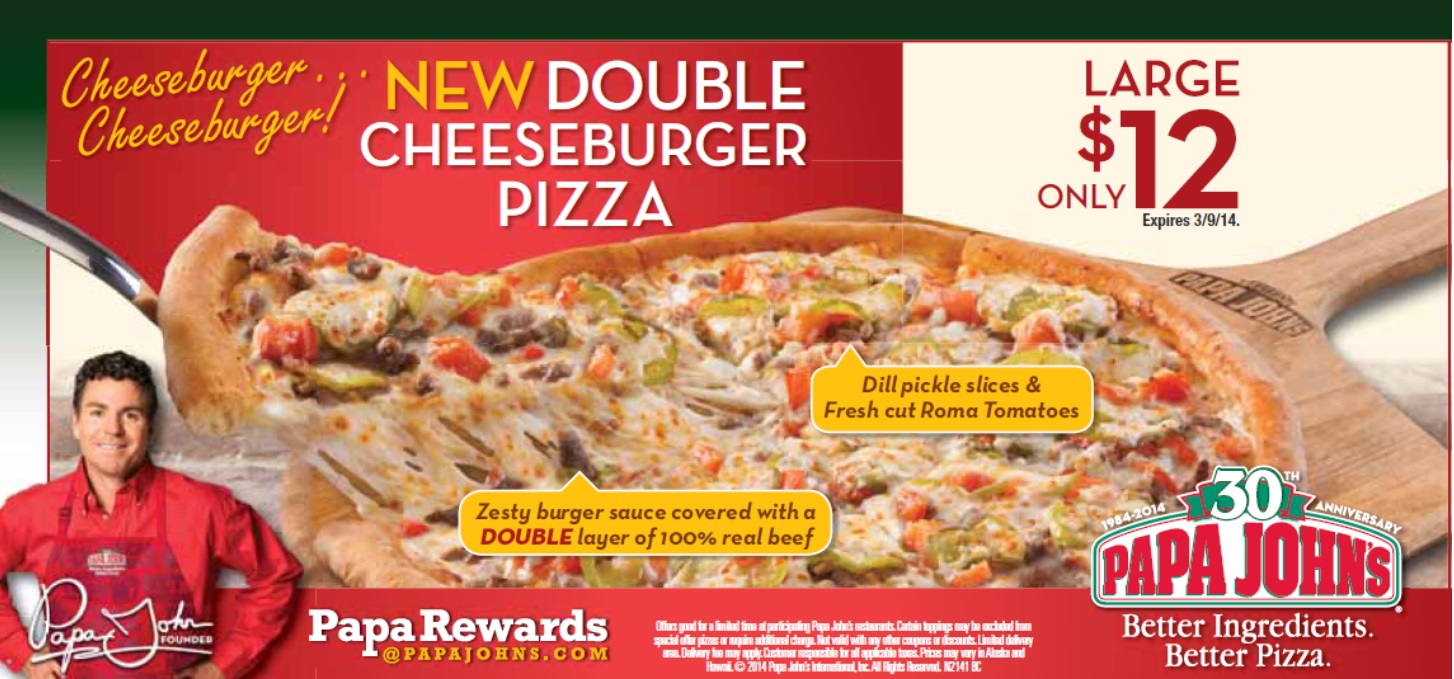 Papa John's Discounts Pizza Coupons Papa Johns So Good Blog