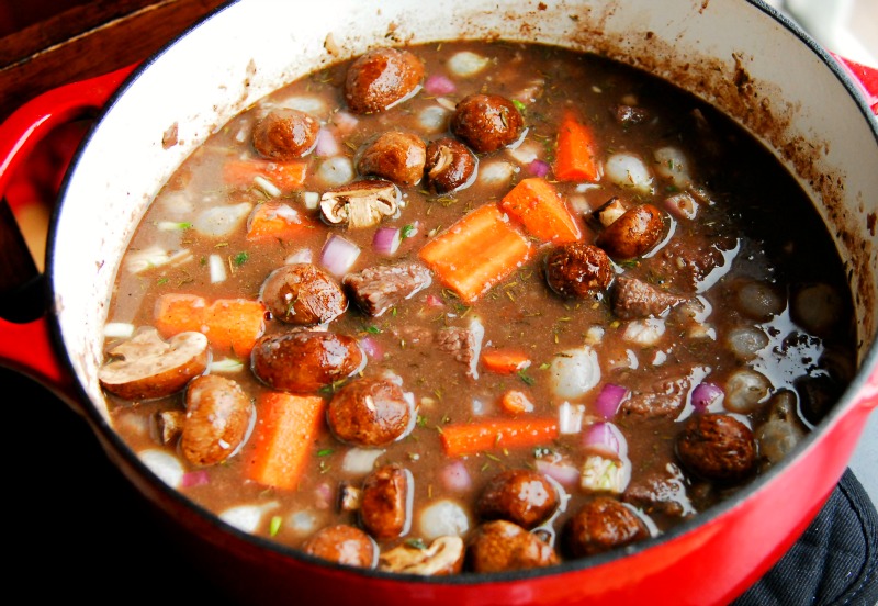 Cooking Beef Bourguignon