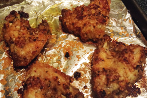 Garlic Parmesan Wings After Baking