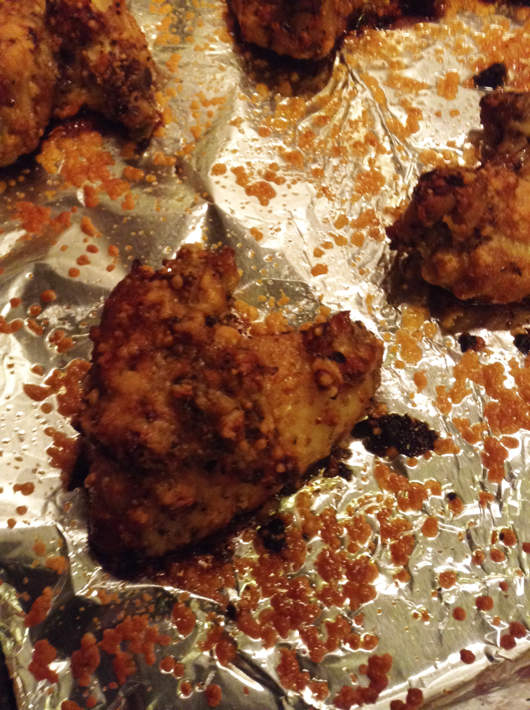 Garlic Parmesan Wings, Wing After Baking