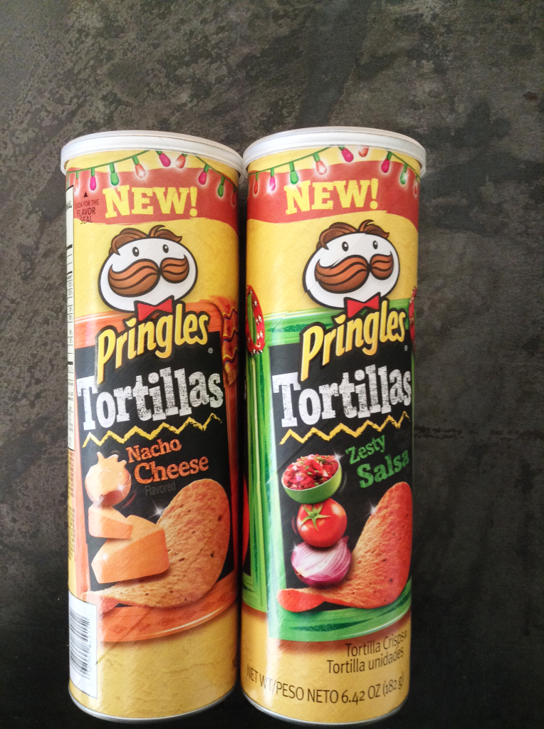 New Pringles Tortillas Review Cans