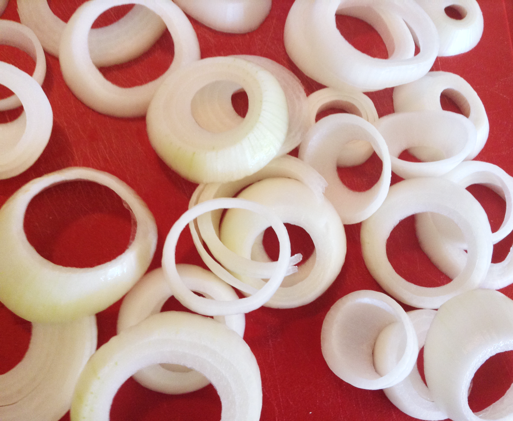 Baked Onion Rings chopped onions
