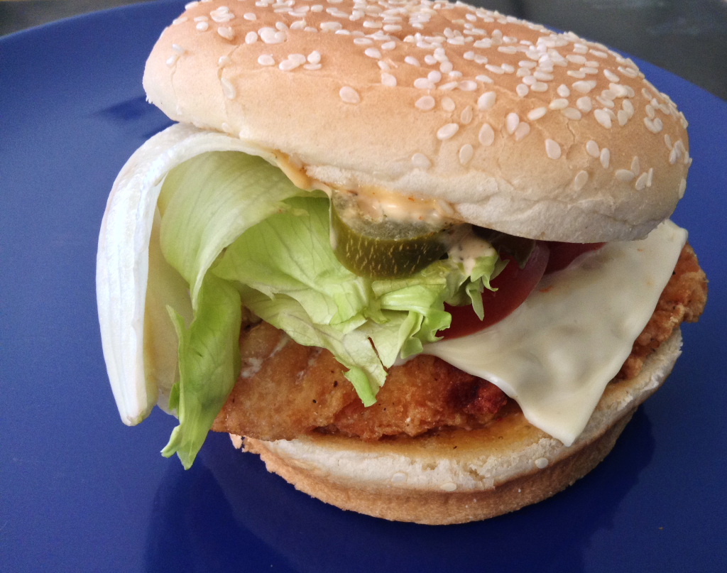 Blazin' Chicken Sandwich close up