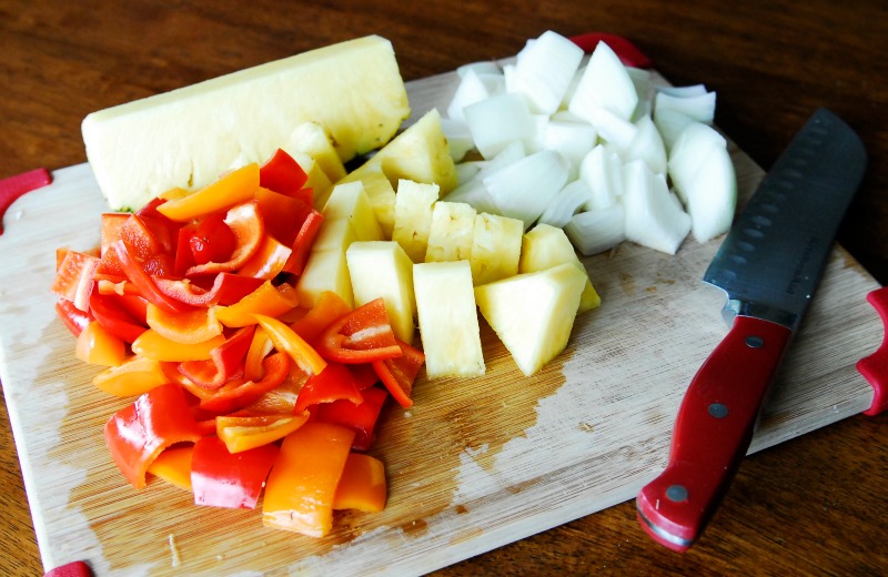 Chopped-Ingredients-for-Teriyaki-Chicken