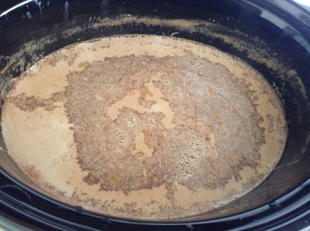 Crock Pot Hot Chocolate mixture fully cooked