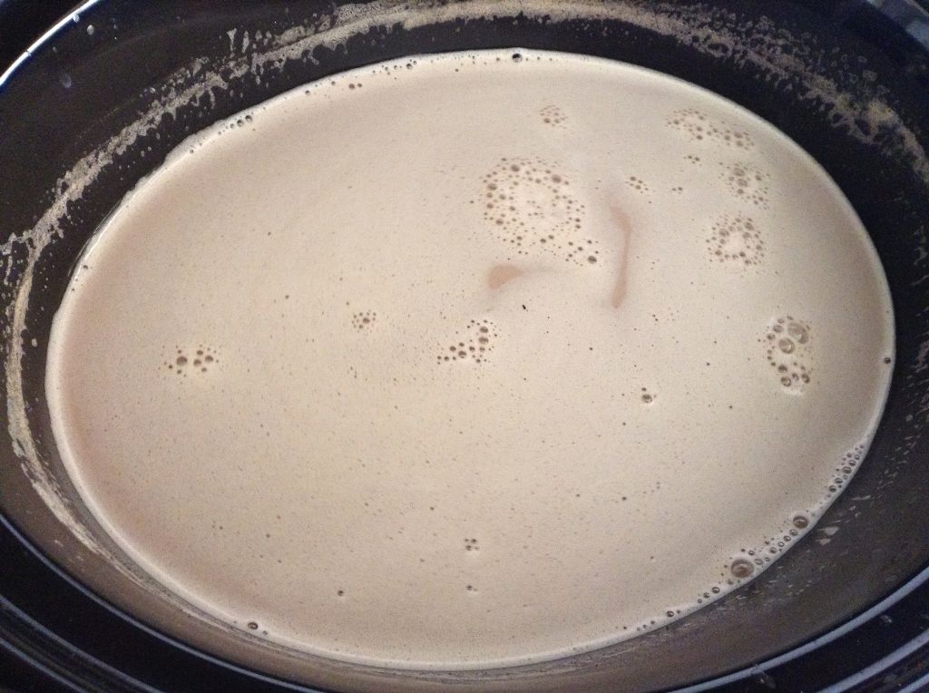 Crock Pot Hot Chocolate marshmallows fully melted