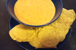 Crock Pot Buffalo Chicken Dip finished close up