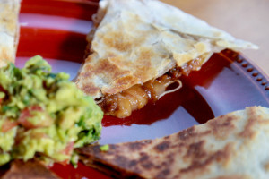 steak and caramelized onion quesadillas