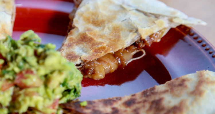 steak and caramelized onion quesadillas