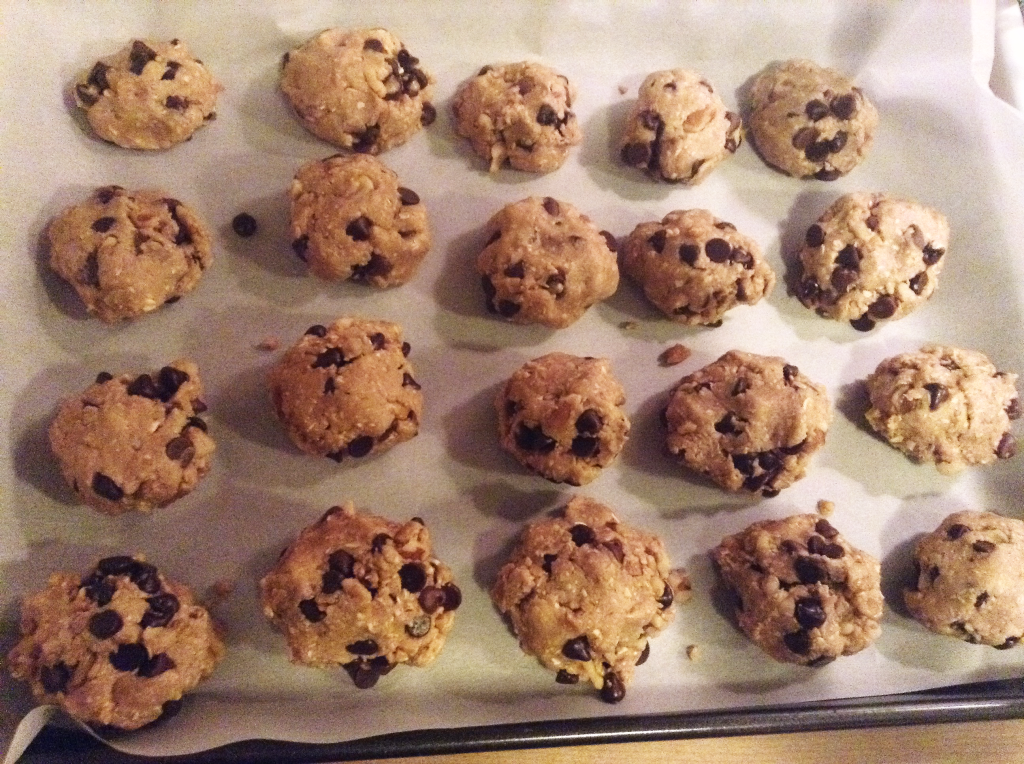 Neiman Marcus Cookies on baking pan