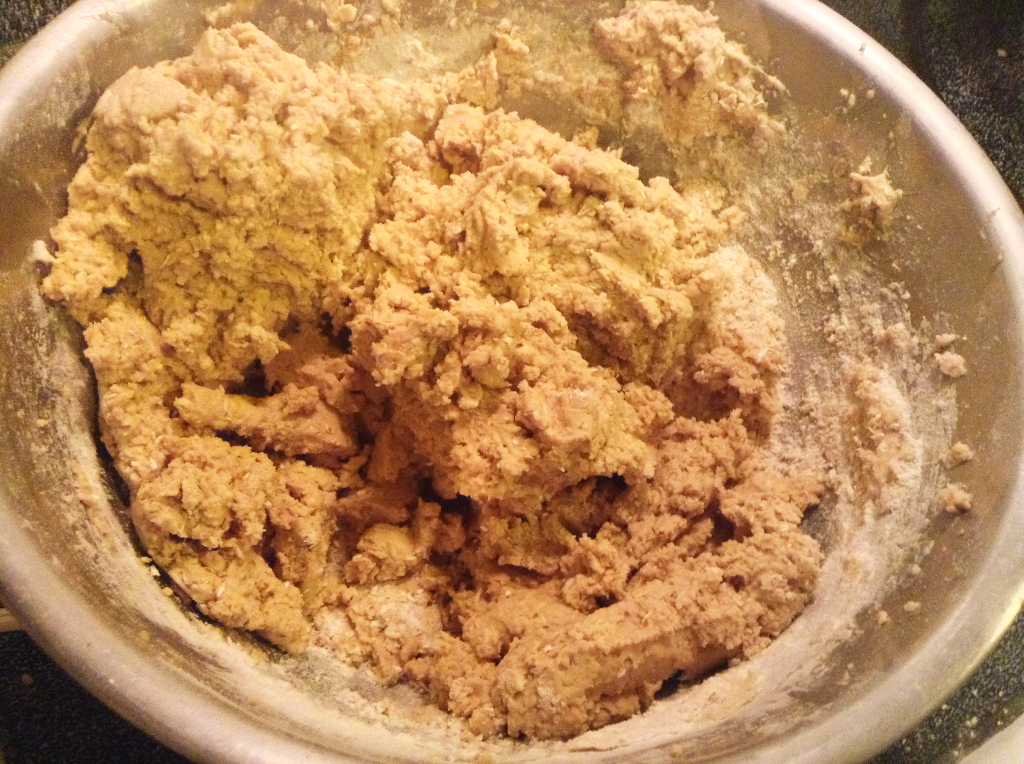 Neiman Marcus Cookies flour and butter mixture