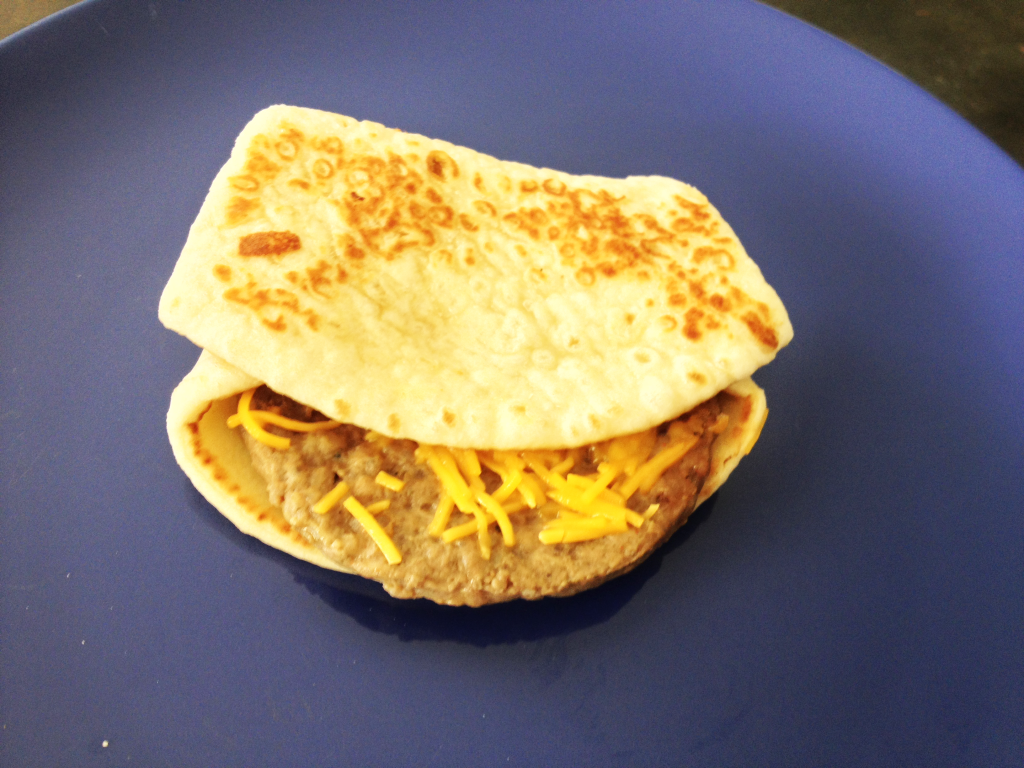 Taco Bell Breakfast Sausage Flatbread Melt