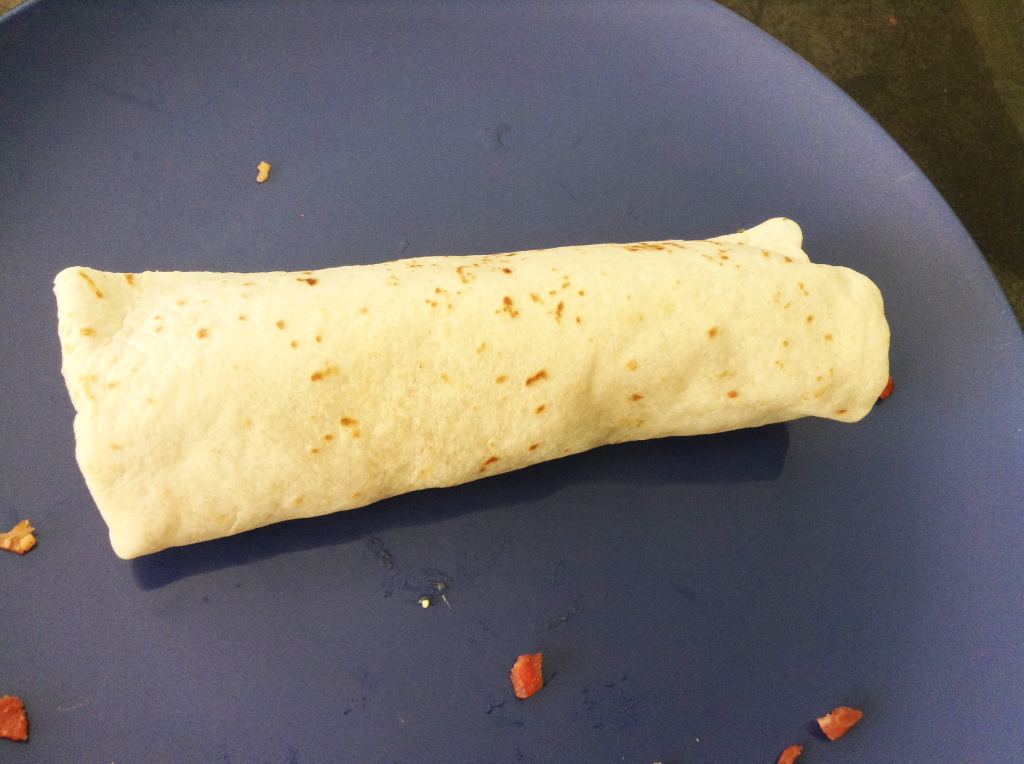 Taco Bell Breakfast Steak and Egg Burrito