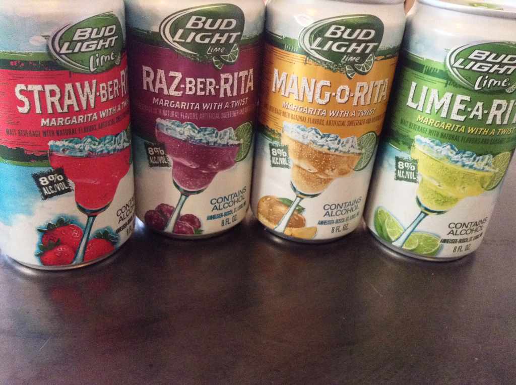 Bud Light Limearita Review all flavors close up