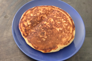 Homemade Buttermilk Pancakes pancake plated