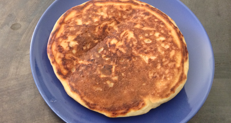 Homemade Buttermilk Pancakes pancake plated