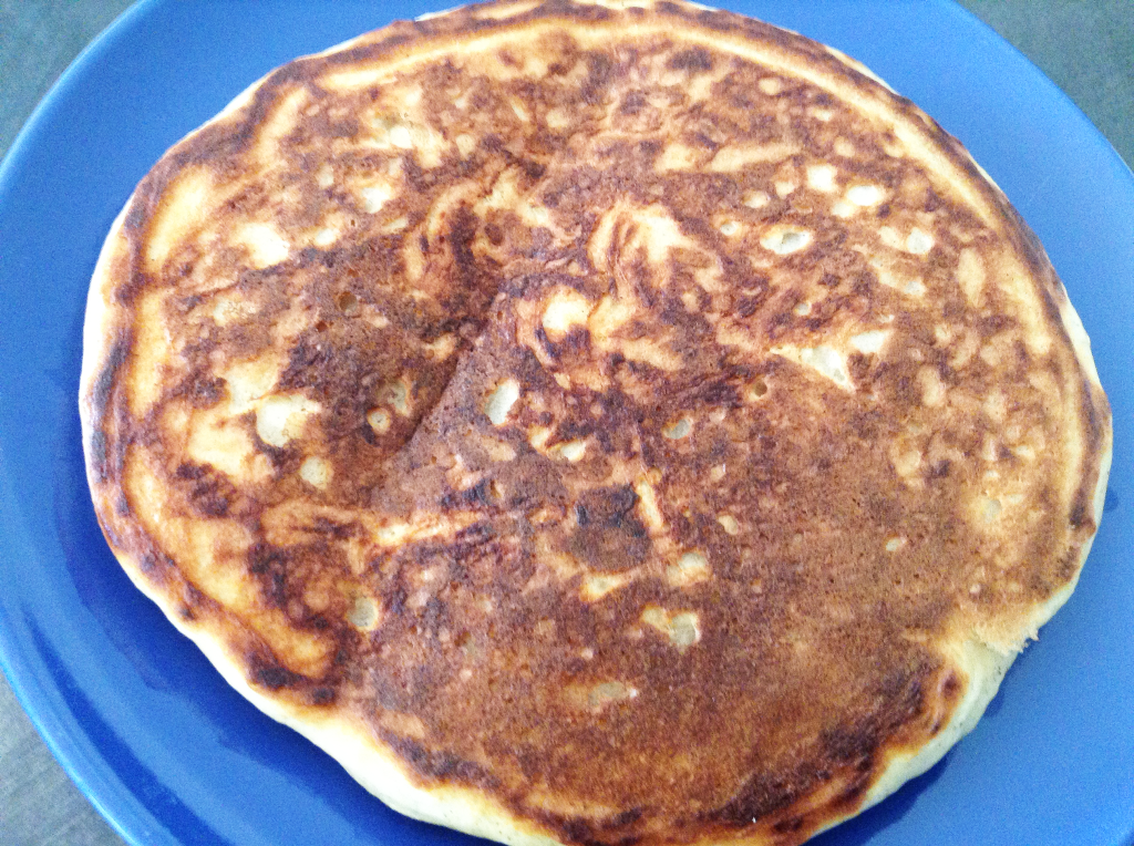 Homemade Buttermilk Pancakes pancake finished