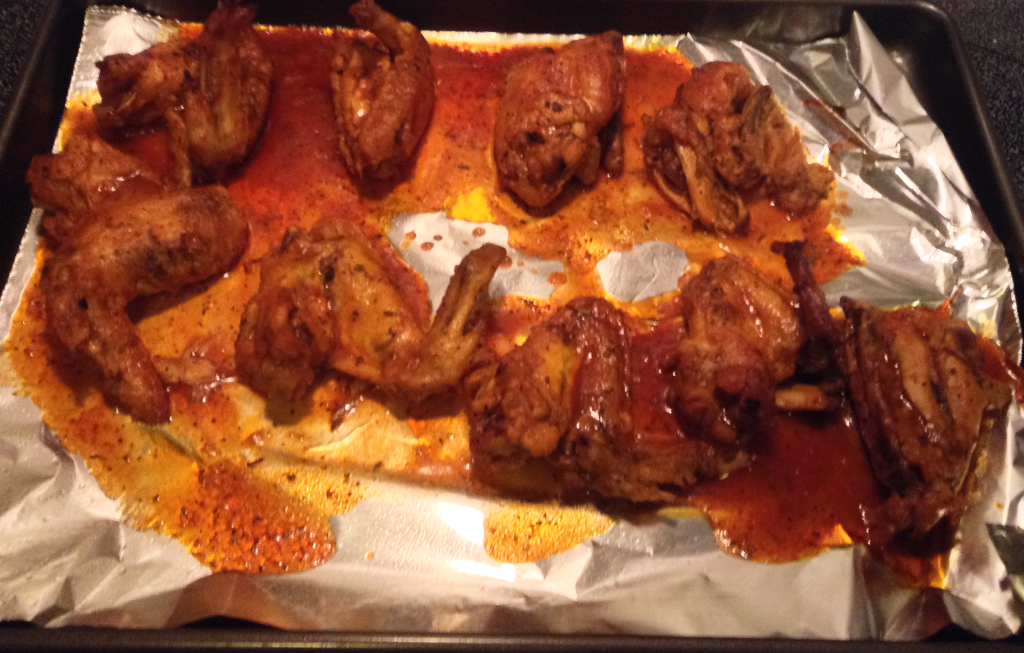 Crock Pot Chicken Wings after broiling whole bunch