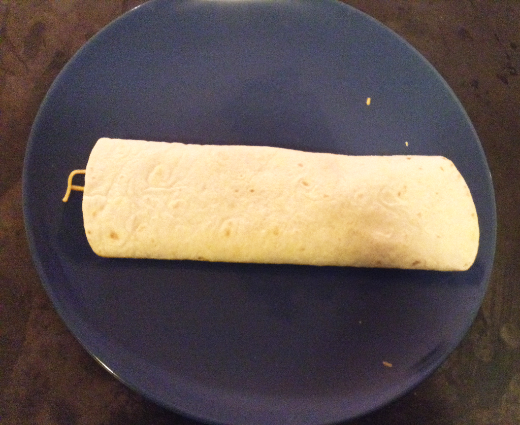 Crock Pot Fajitas rolled up fajita