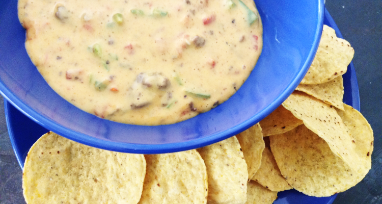 Crock Pot Queso close up