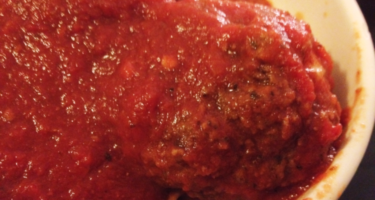 Crock Pot Meatballs Recipe finished meatball close up