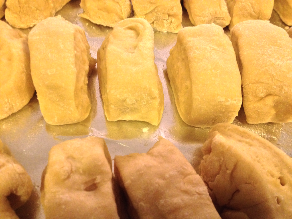 Texas Roadhouse Rolls before baking close up