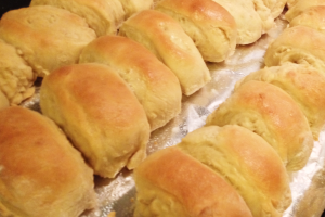 Texas Roadhouse Roll golden brown close up