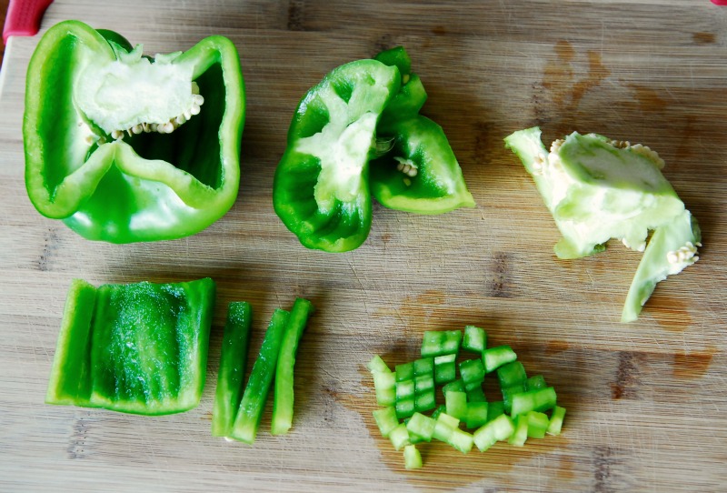 The Correct Way to Dice a Bell Pepper