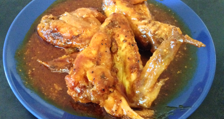 Crock Pot BBQ Chicken Wings finished with extra juice/sauce