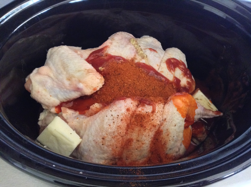 Crock Pot BBQ Chicken Wings frozen wings with all seasonings