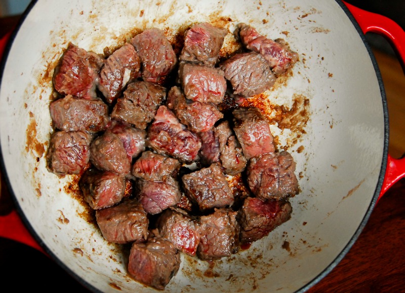 Browned Beef for Bourguignon
