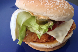 Blazin' Chicken Sandwich close up