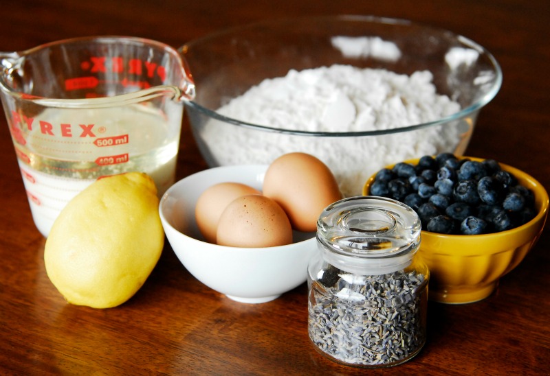 Blueberry-Lavendar-Muffin-Ingredients
