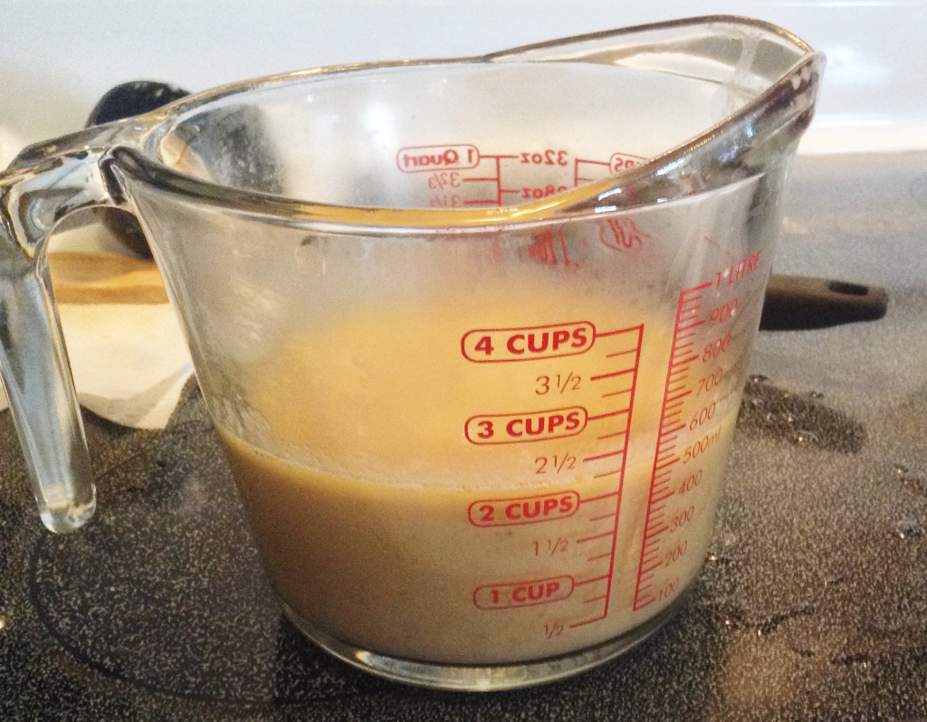 Potato Soup Recipe liquid for saucepan mixture